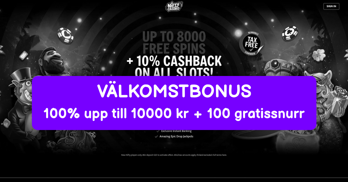 Nifty Casino: Bästa Slots i Sverige